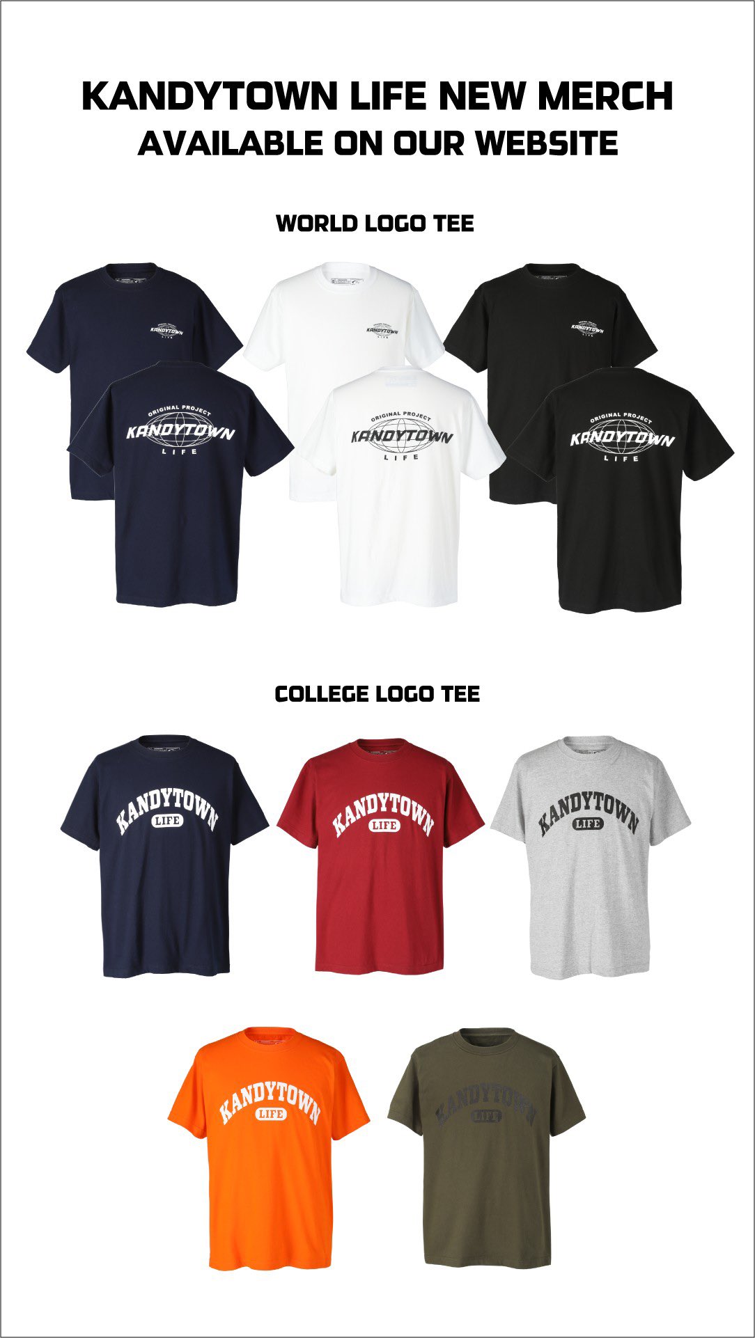 KANDYTOWN COLLEGE LOGO Two Piece Sets