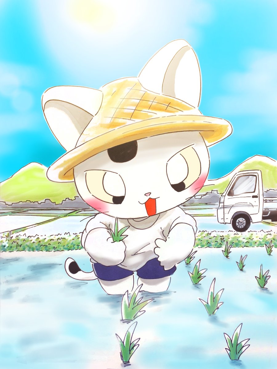 ট ইট র やはらかめ 田植えをするソラくん イラスト