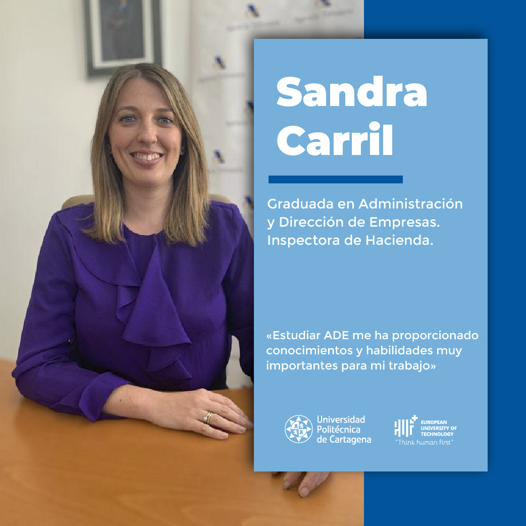 UPCToficial's tweet photo. 🔵#ExitoUPCT: Conoce a Sandra Carril, egresada en Administración y Dirección de Empresas por la UPCT y actual Inspectora de Hacienda.
"Estudiar ADE me ha proporcionado conocimientos y habilidades muy importantes para mi trabajo"
📍 Entrevista: https://t.co/irIEDZi1lS https://t.co/b8yTIDoCCb