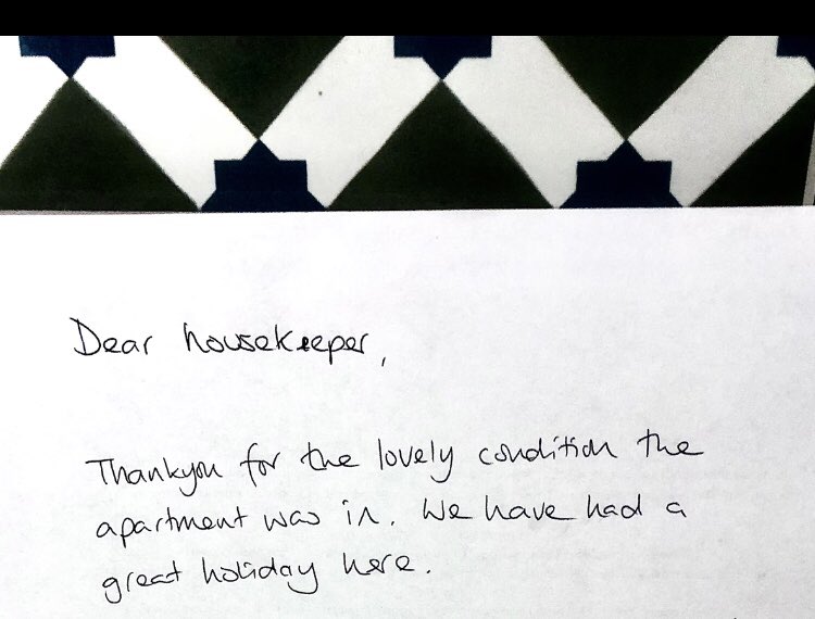 TLCCommercial's tweet photo. Happy guests from the Eastbourne holiday let we look after ❤️ #happyholidays #holidaylet #eastbourne #selfcatering #staycation #FridayVibes #fridayfeeling #cleaning #commercialcleaning #holidayletcleaning #housekeepers https://t.co/e05H6pmkGf