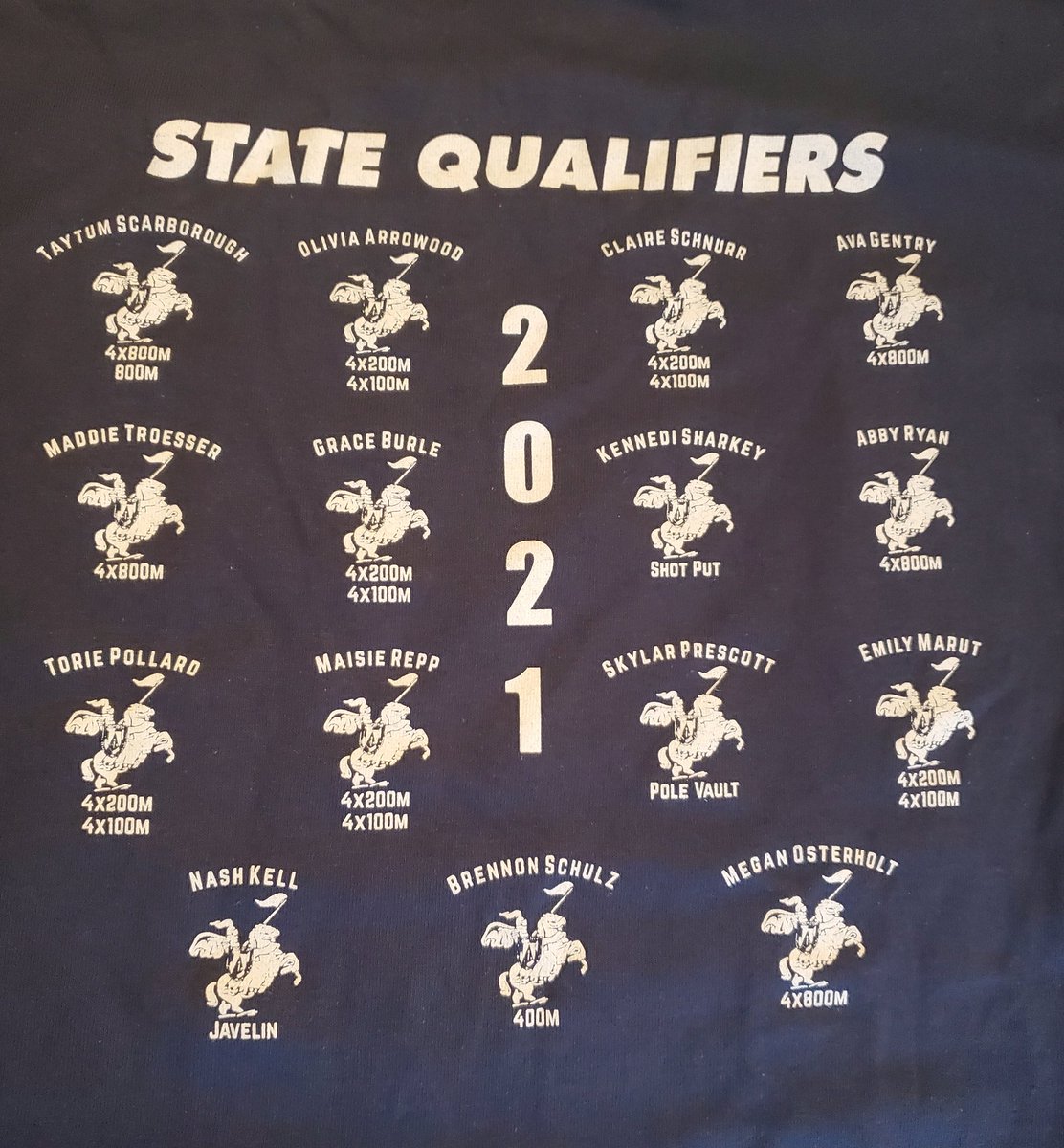 SDHS_Stewart's tweet photo. Good luck to all of our track and field state qualifiers. Grab that PR. Enjoy every minute of your experience. https://t.co/aFErNkWEDs