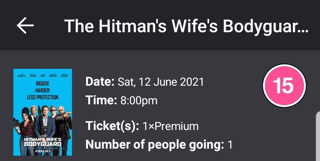 KarenNWoodham's tweet photo. Doing the happy dance, just booked to see the #CineworldUnlimited screening of #TheHitmansWifesBodyguard. Can't wait for this. #LoveCineworld https://t.co/NXGRFeOhBv
