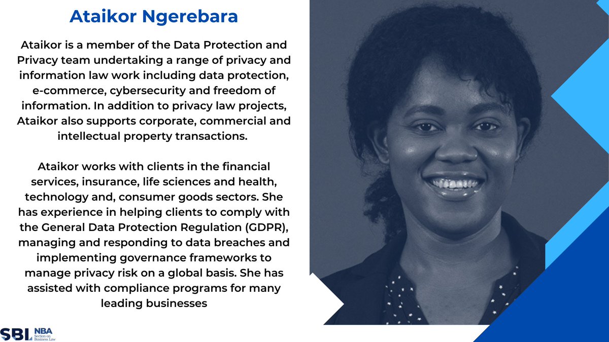 nbasbl_ict's tweet photo. Our second instructor.  
Rachel De Souza &amp; Ataikor Ngerebara. They will be speaking on Data protection Principles and Practices under the GDPR. https://t.co/dBGt0b3nuC