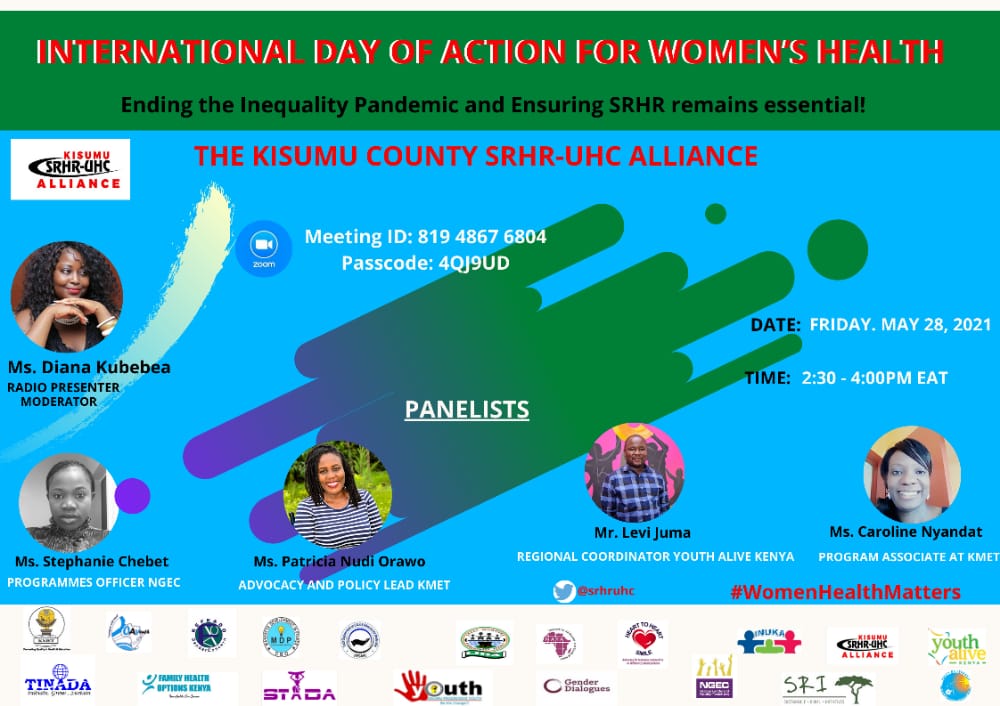 SrhrUhc's tweet photo. We are on now join us now for some insights about actions to be taken on women's health.@Kmet_Kenya @TinadaOrg @Oayouthkenya @NGECKenya @YouthAliveKenya @cbo_yesam https://t.co/TvlbMlgrov