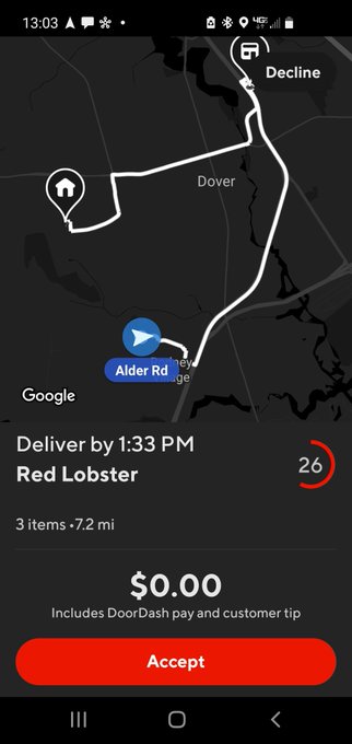 Doordash wild sometimes. https://t.co/XkUt0oeYrb<a href="/tag/xsxfridgesweeps"class="tags"><span>#xsxfridgesweeps</span></a>