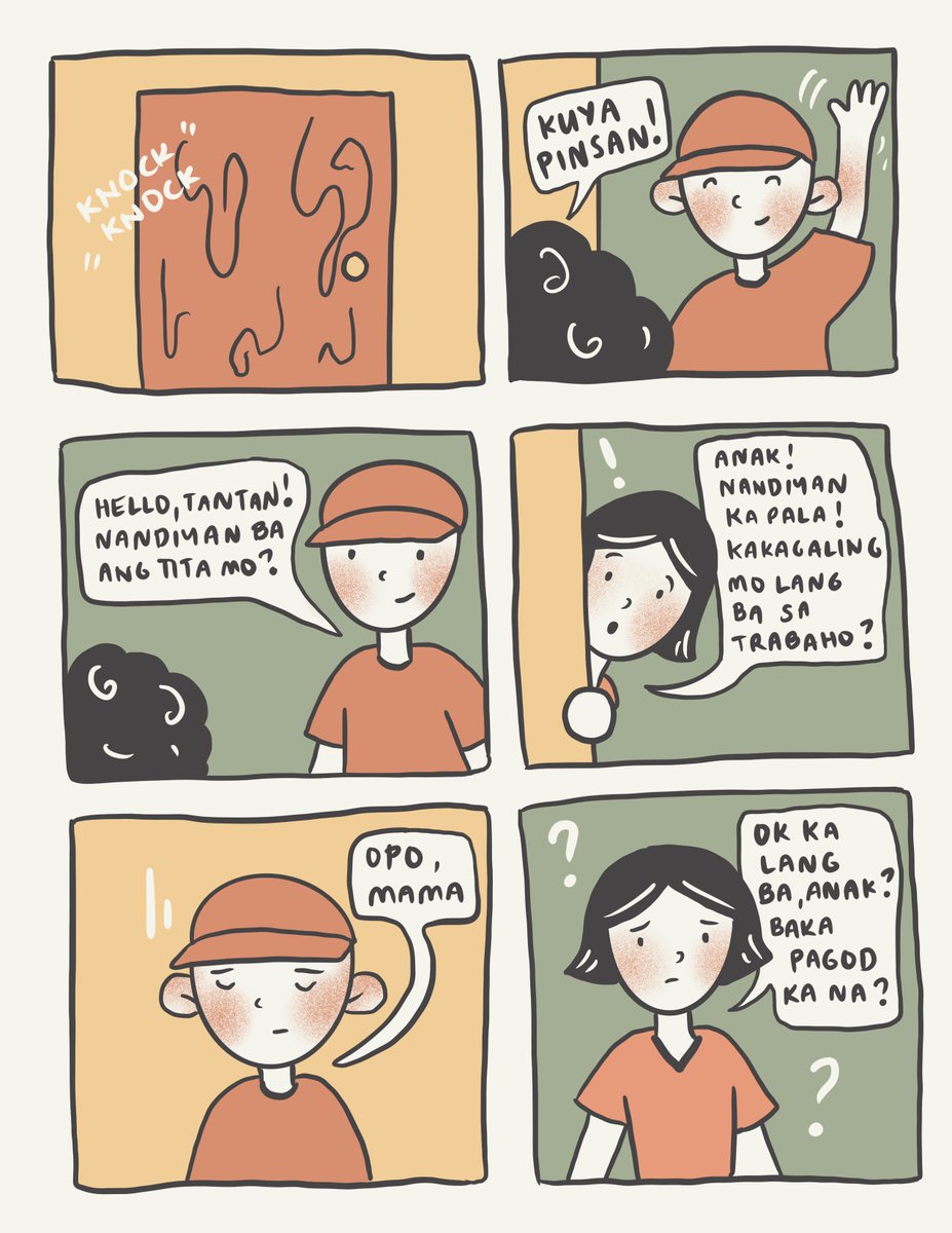 upbroadguild's tweet photo. #AngGustoKoMaging, KABANATA V
Nakilala na natin ang mga magulang, Lolo, at Tita ni Tantan. Sa kabanatang ito, kilalanin naman natin ang Pinsan ni Tantan na isang factory worker. π¨π½βπ
Isinulat nina: G.D at P.D
Iginuhit ni: A.A
(1/3)
#RESONATE22
#BroadGuildWeek2021 https://t.co/o4dz96jMqL