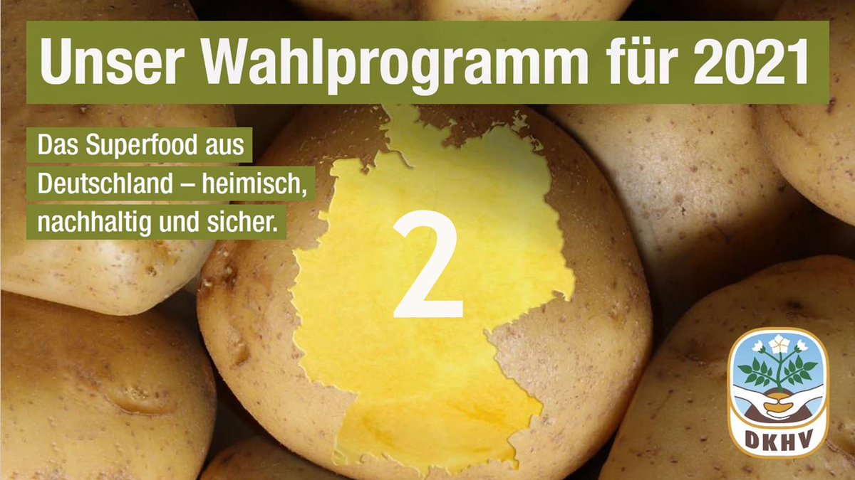 DKHV_org's tweet photo. "Wasserverbrauch und -belastung: konkurrenzlos niedrig“ – so lautet der zweite von 12 Erfolgsfaktoren der #Kartoffel, die wir in unserem #Wahlprogramm für 2021 präsentieren. Genauere Infos gibt es hier: https://t.co/GqFQ9jmyKL https://t.co/tBx1MIDQj7