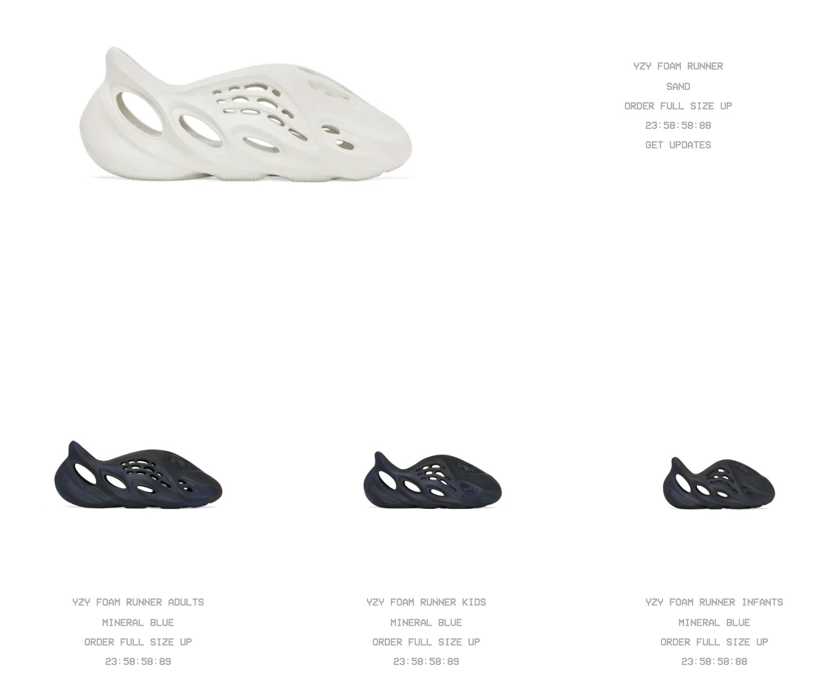 Yeezy supply store foam runner