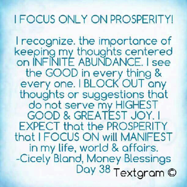 ProsperSource's tweet photo. Today's #MoneyBlessings #Affirmation: I FOCUS ONLY ON PROSPERITY! Keep your attention on the good with https://t.co/UbzYTPLfzo #ProsperSource #TakomaMetaphysicalChapel #ProsperNow #ProsperYourselfWithLove https://t.co/EF1sdR91wO