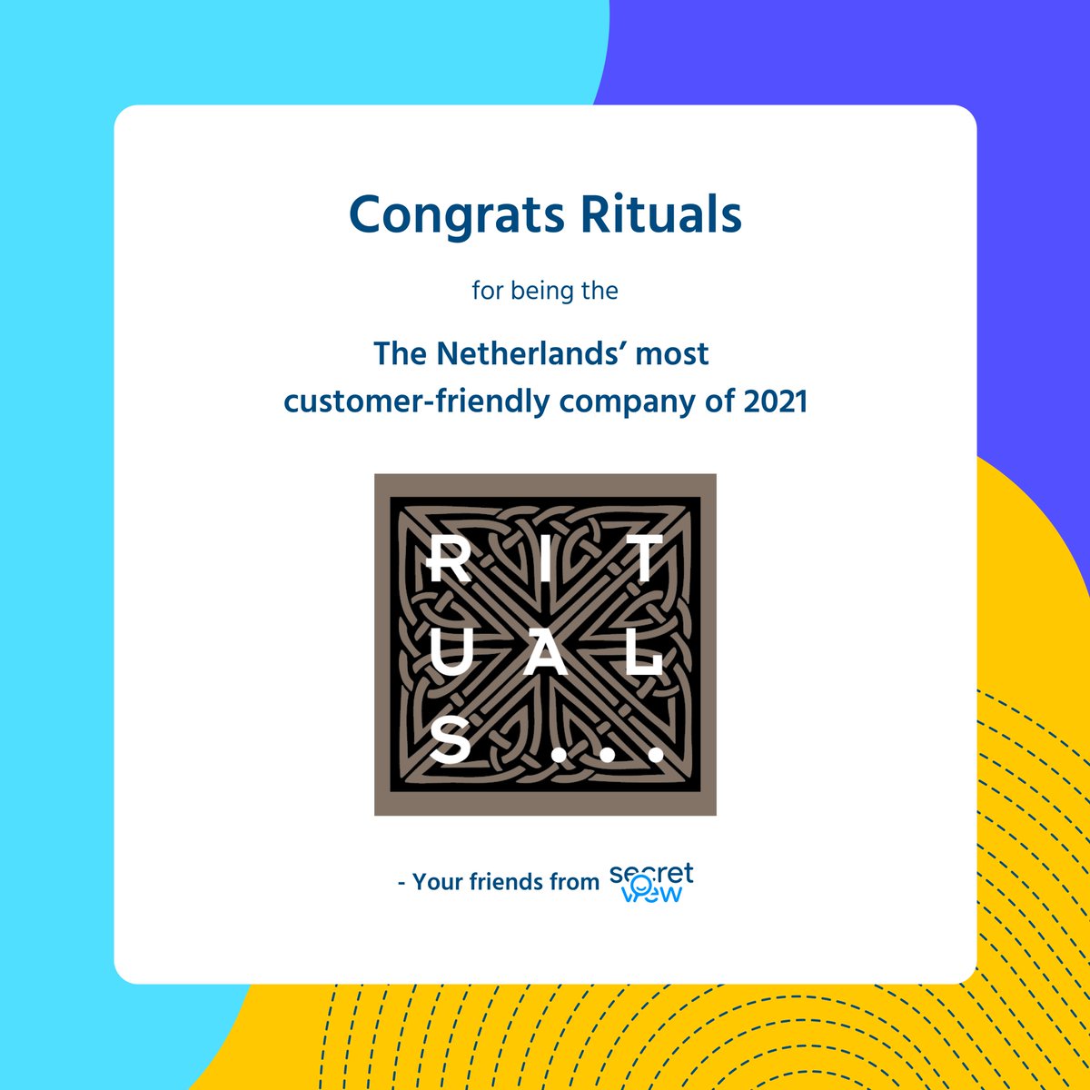 SecretView's tweet image. Amazing, @Rituals! We&apos;re proud to contribute even a little bit with our wonderful community 🥰

#insights #feedback #community #mysteryshopping