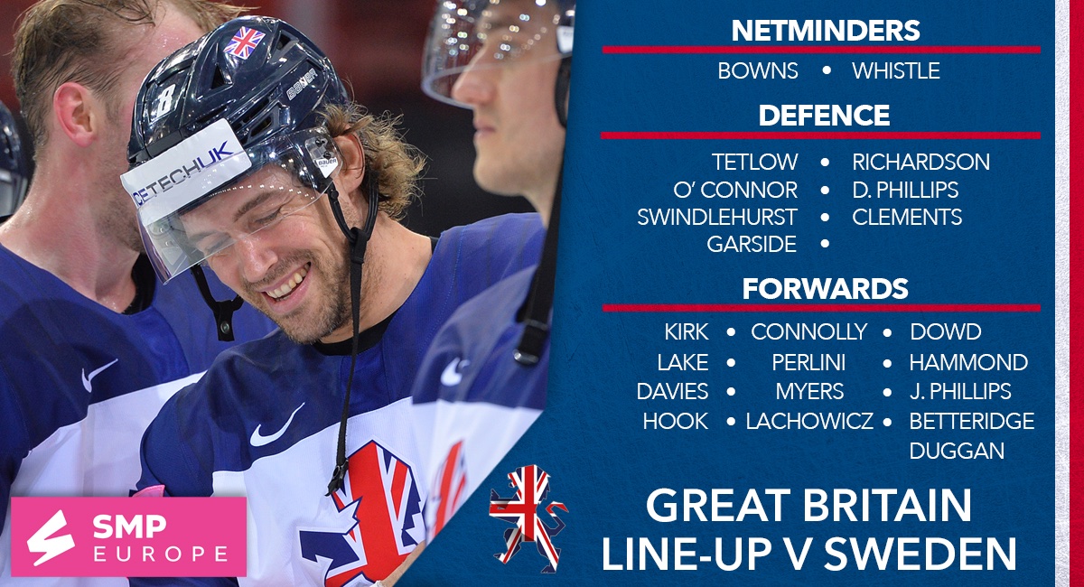 Team GB Ice Hockey on Twitter "GB's lineup for today's game against