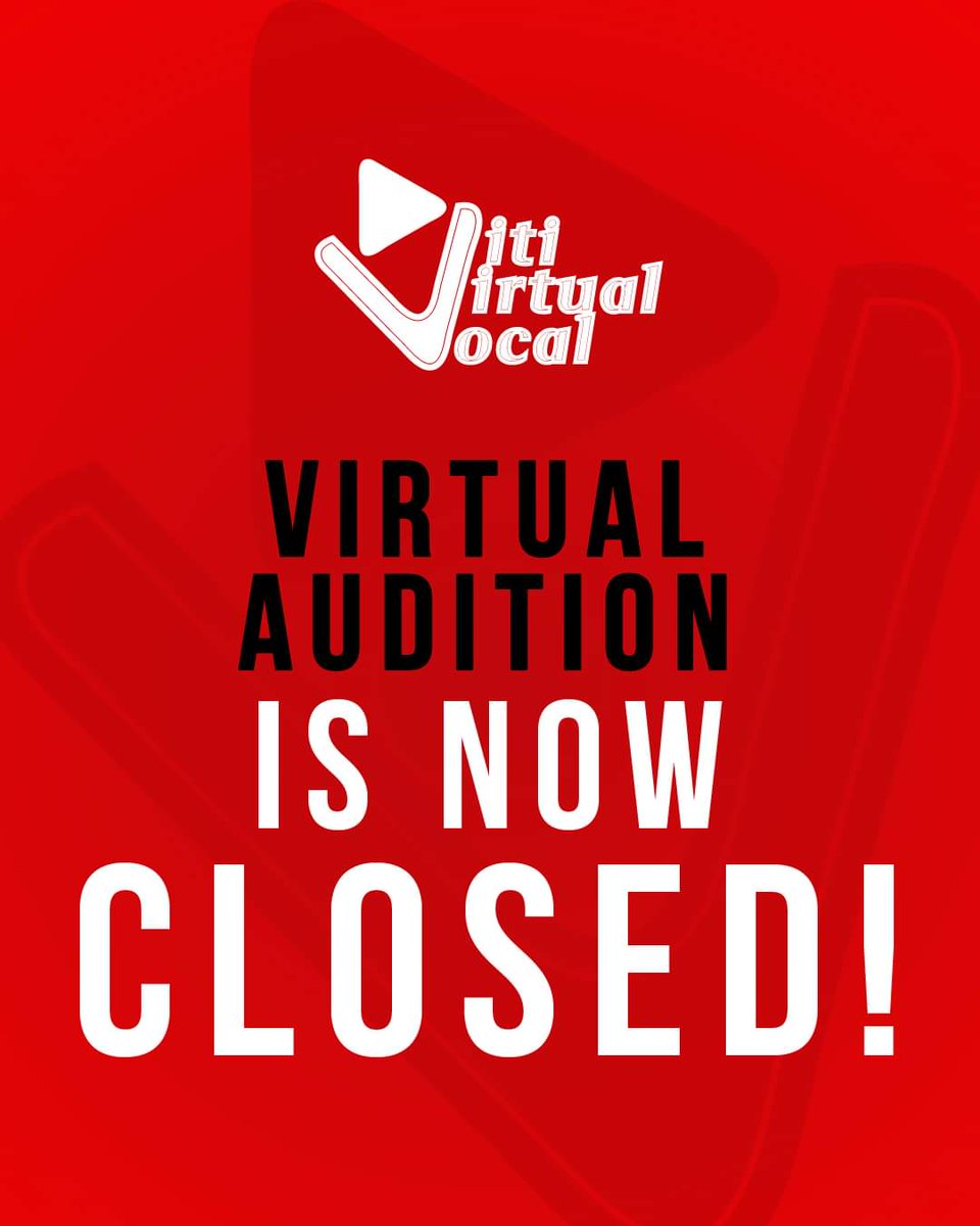 VVVocal's tweet photo. #VirtualAudition is now CLOSED.
All the best to everyone that sent in their videos...watch this space!
#VitiVirtualVocal #VVVocal #FijiMusic https://t.co/TJfIGo92Da