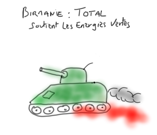 KhirisWord's tweet photo. My very modest contribution to the #TotalCartoonChallenge
#Birmanie: Total soutient les Energies Vertes
#Burma: Total supports Green Energies
@InfoBirmanie
#SaveMyanmar #Oilandgas #Totalleaks https://t.co/58FtE5KAjX