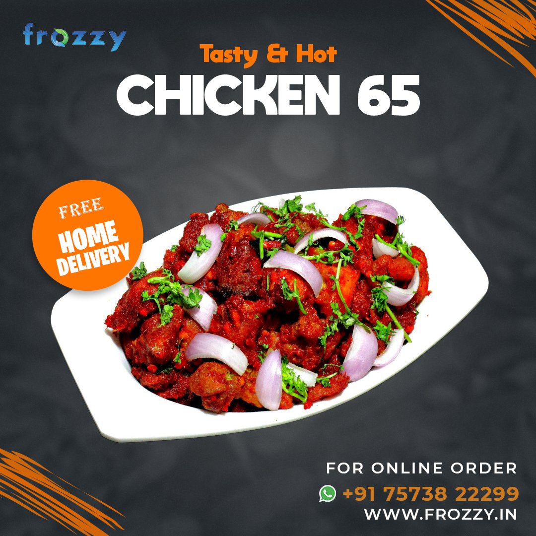 FoodFrozzy's tweet photo. Happiness is great food with great company.
Get the pleasure of tasty &amp; hot marinated #chicken65 with every bite.

Pre-order now from the comfort of your home.
Free home delivery!
📞+91 75738 22299
For Order👇
https://t.co/wOtm0Yj6Ao

#frozzy #food #chicken #chickenlovers https://t.co/USvKw4rog5