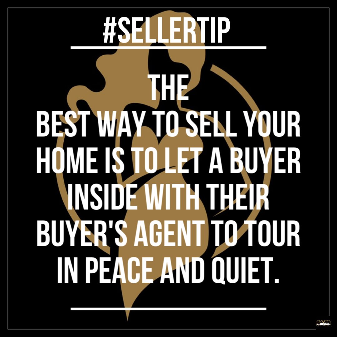 kateylb's tweet photo. 🤔

I believe that it’s best to let a potential buyer explore a home without a seller being present.

It’s hard to imagine yourself in a home when you’re observing someone else feeling so at home. https://t.co/H6dwlUmkcl