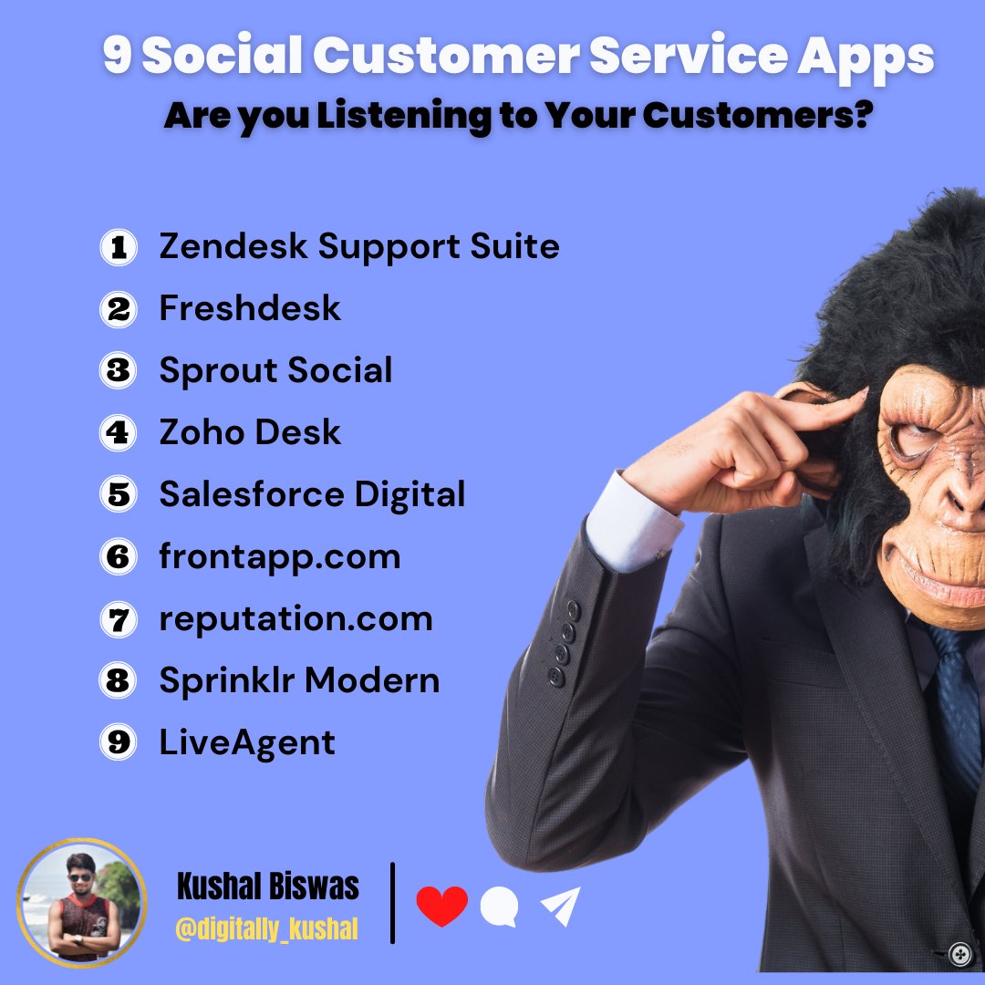 kushaltalks's tweet photo. Many businesses moved online in 2020 and are struggling to provide quality social media customer service.

Don't be one of them.

#socialmediatips #digitalmarketingtips #socialcustomerservice
#socialmediatools
#digitalmarketing
#socialmediamarketing https://t.co/3a5baavKQ7