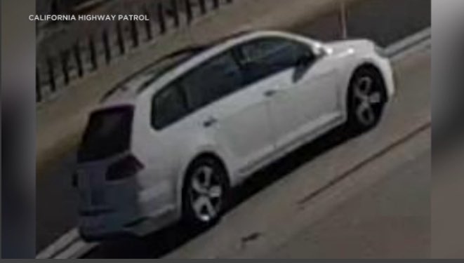 abc7marccr's tweet photo. This is the actual car CHP believes is linked to the road rage shooting death of 6 year-old Aiden Leos. We’re LIVE in Orange with developments on @ABC7 at 6am. | LIVE: https://t.co/a8eFAqjJ8p | Updates: https://t.co/1p8Getz8gn #AidenLeos https://t.co/4xFB2PkDMx