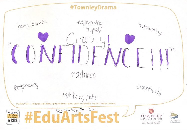 Some great quotes from Year 7 about Drama!!🎭 #EduArtsFest #TownleyDrama