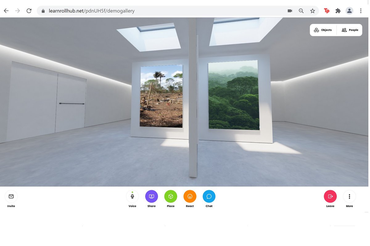 LearnrollCenter's tweet image. We have been doing client beta demos on our customized updated learnroll hubs powered by @MozillaHubs and #webxr on our use cases with the new release. The medical model was a challenge getting from unity to hubs. The gallery model worked pretty well. Snapshots