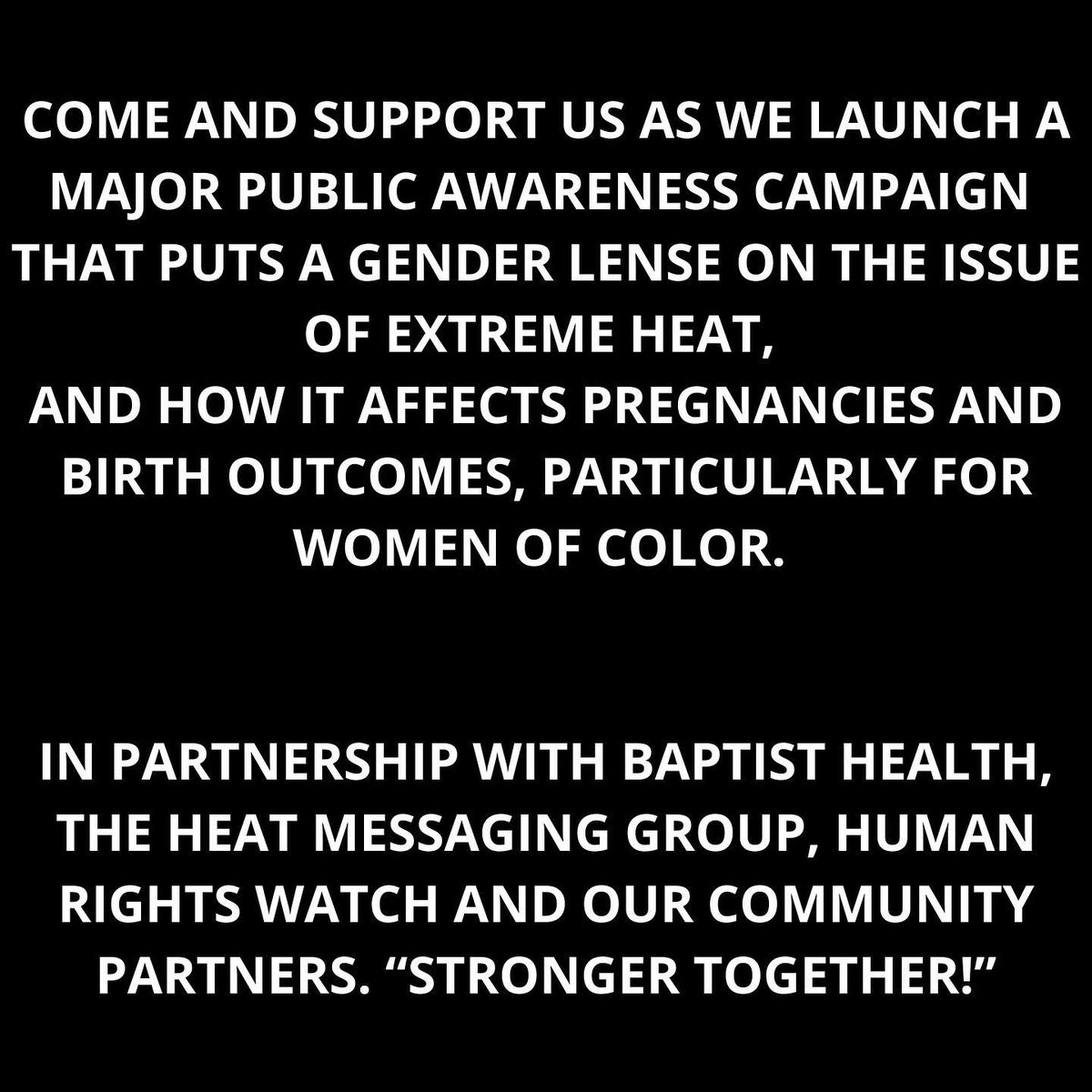 WomensFundMiami's tweet photo. If you can't make it in person to this morning's heat awareness press conference at Miami City Hall, tune in at 10:00 for a livestream on YouTube at https://t.co/vL6fL18yXu https://t.co/vpWmd8ZMaR