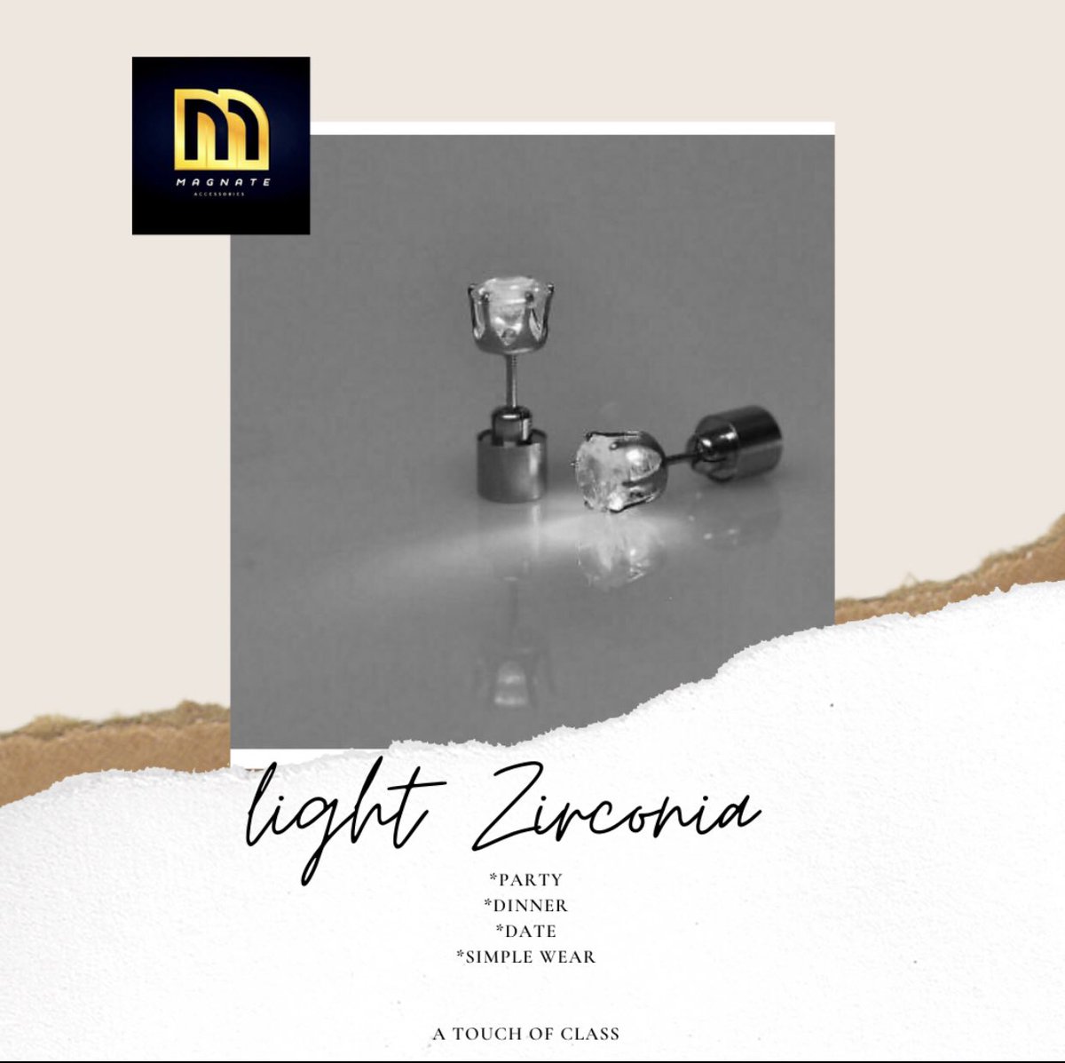 MagnateAccesso1's tweet photo. @Catfish_rex @AlhajiAraphat Cop your light Earrings from Us at Magnate. 4000 for a pair inclusive of Delivery. https://t.co/JgBaJX06eT