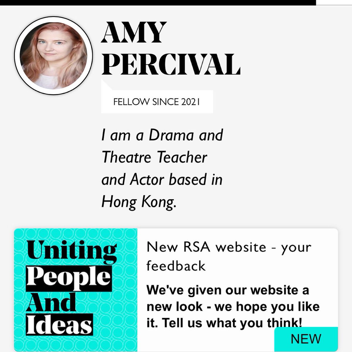 Today’s an exciting day! I received my #Fellowship from #TheRoyalSocietyofArts. I’m very privileged to have this exciting opportunity and I can’t wait to connect with the other #Fellows. Let’s make a positive change 🎭