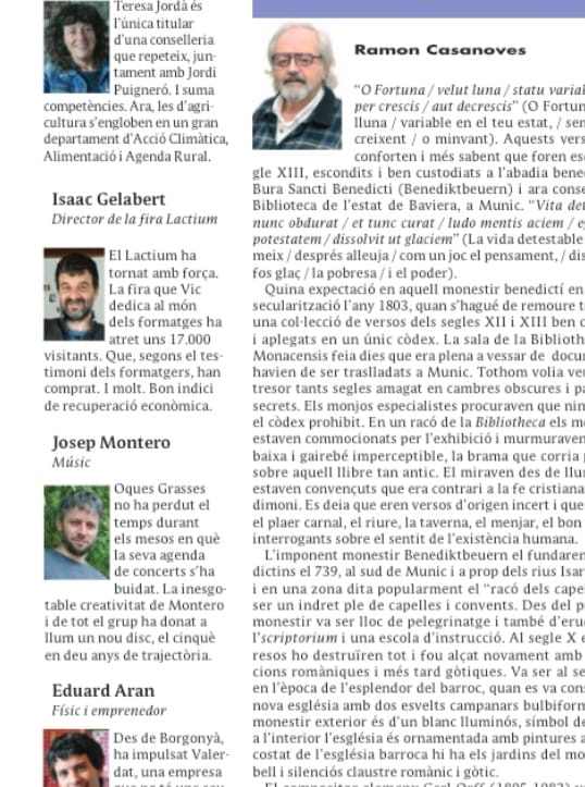 GelabertIsaac's tweet image. Moltes gràcies a @el9nou ,els pares estaran molt contents ;). Comprenc el format i la personalització, tanmateix, i per ser just, aquest reconeixement és per tot un equip de persones que han treballat incansablement  @LactiumVic @vic_turisme @aj_vic #acrefa @blocdeformatges