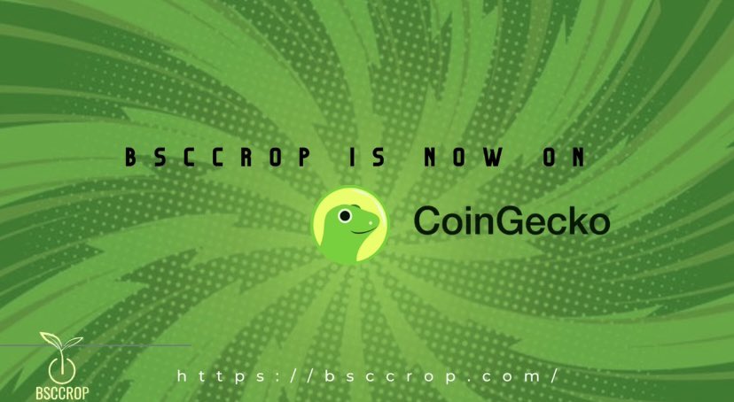 bsccrop's tweet photo. $BSCCROP is now live on CoinGeko! https://t.co/Lw80LkUBp5 https://t.co/j58GxzygBj