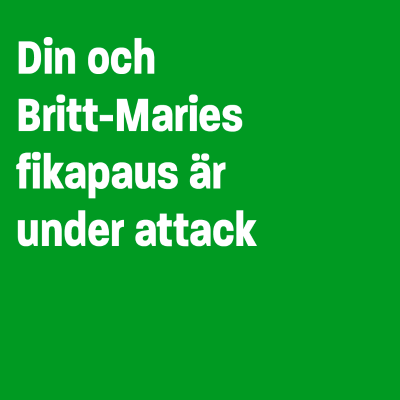 Unionen's tweet photo. Jobbstressen tar över hela livet och arbetsplatsen har ställts på ända. Då är fikapausen plötsligt under attack och får stå som kännetecken för något som är till för omotiverade och trötta medarbetare. För Unionen är fikapausen viktig.