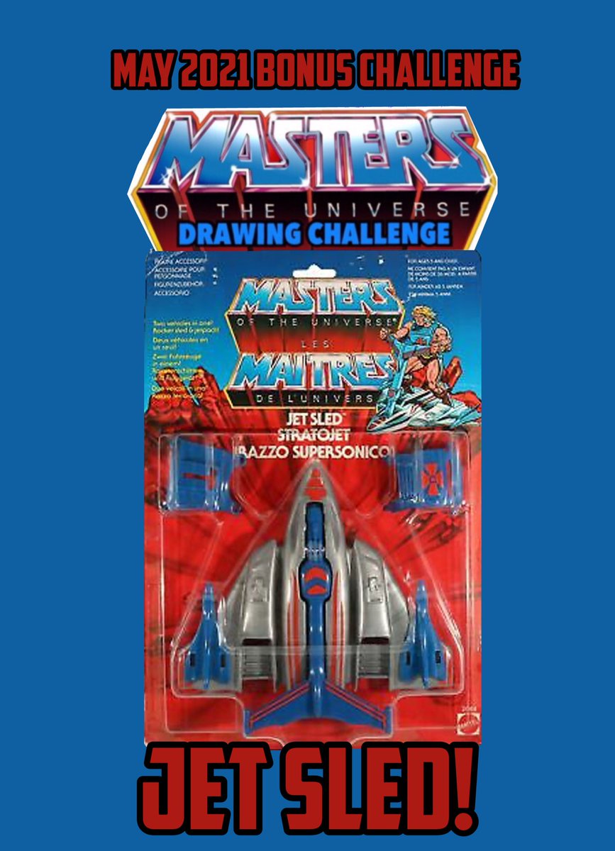MOTUdrawing's tweet photo. May 2021 Bonus Challenge!
💥Jet Sled! ⚔️
You Choose the character!
They fly the Jet Sled!
May 27, 2021
#MOTUdrawingchallenge
#MastersoftheUniverse #motu #jetsled #heman #eternia #toys #actionfigures https://t.co/KLtHydjU5I