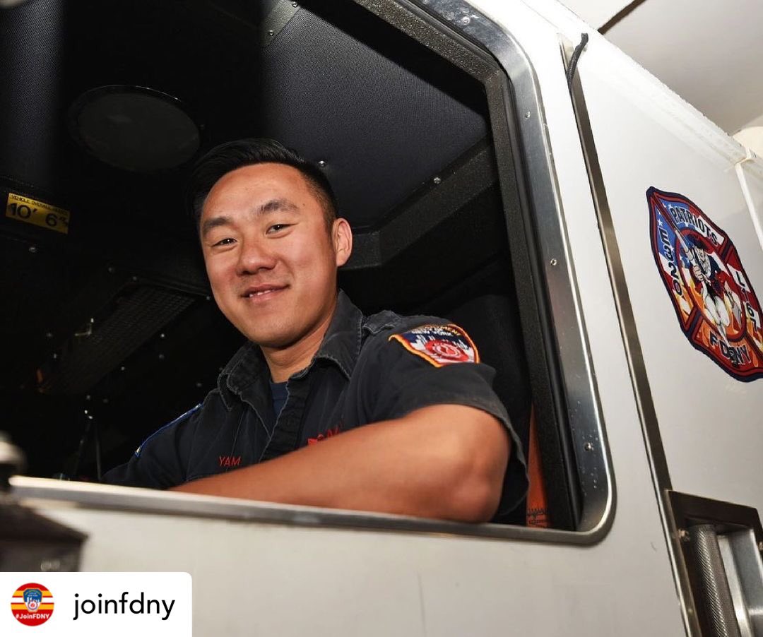 FDNYPhoenixSoc's tweet photo. “This is the best job because our members are go-getters. We’re always in the community helping people and we step up without hesitation to help the city,” said #Engine320 #Firefighter Wilson Yam. Read more: https://t.co/pdXfHV7FRq. #APAHM https://t.co/z9nU7foBbK