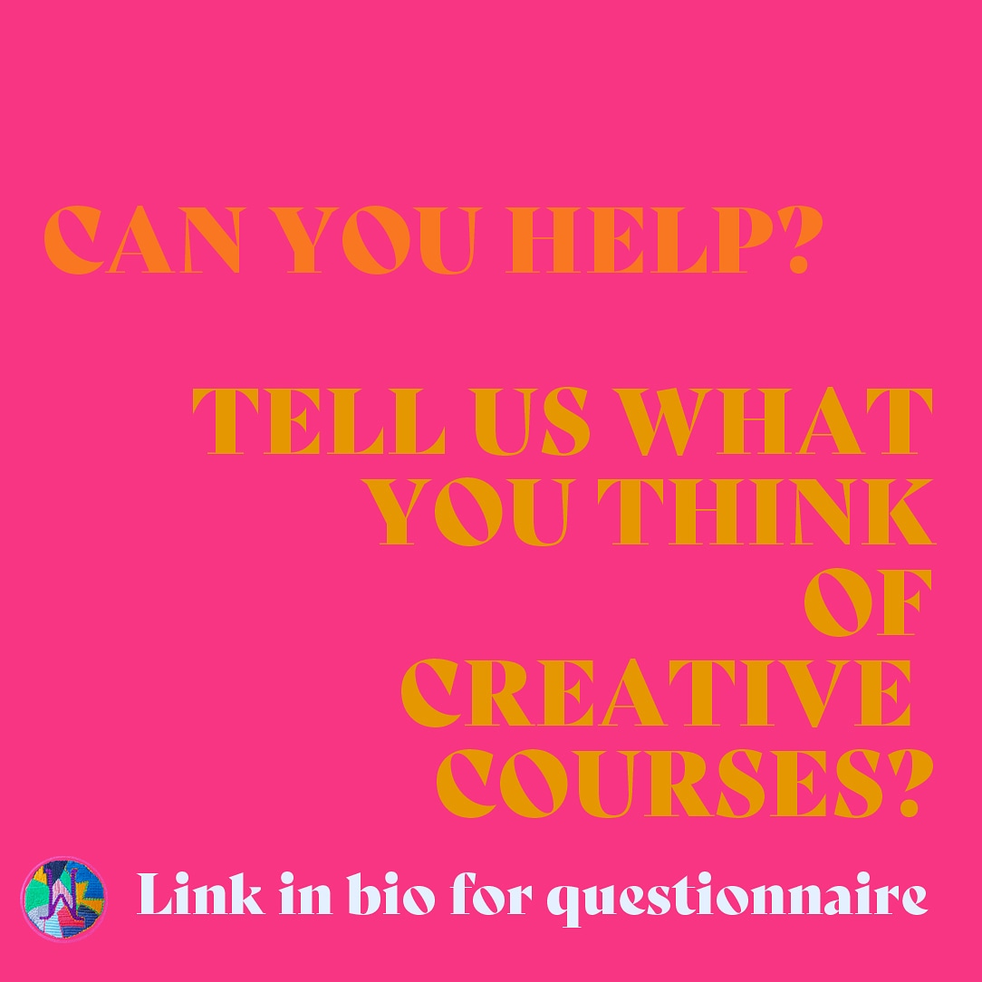 We want to hear from you. What do you really think of creative courses? Complete our questionnaire by following the link below. It only takes 5 mins to complete &amp; we'll be forever grateful. Thank you so much!! form.jotform.com/211044475257352