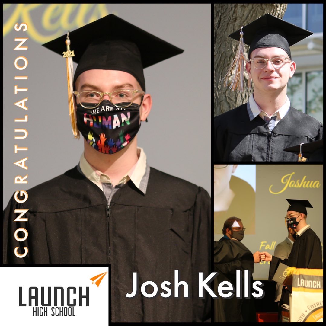 LaunchHigh's tweet photo. Each of us has a fire in our hearts for something. It’s our goal in life to find it and keep it. Congratulations, Josh. We are looking forward to seeing you seize your future!

#launchhighschool #graduation #congratulations #futureleader #soproudofyou #classof2021 https://t.co/9gYpLu56Lj