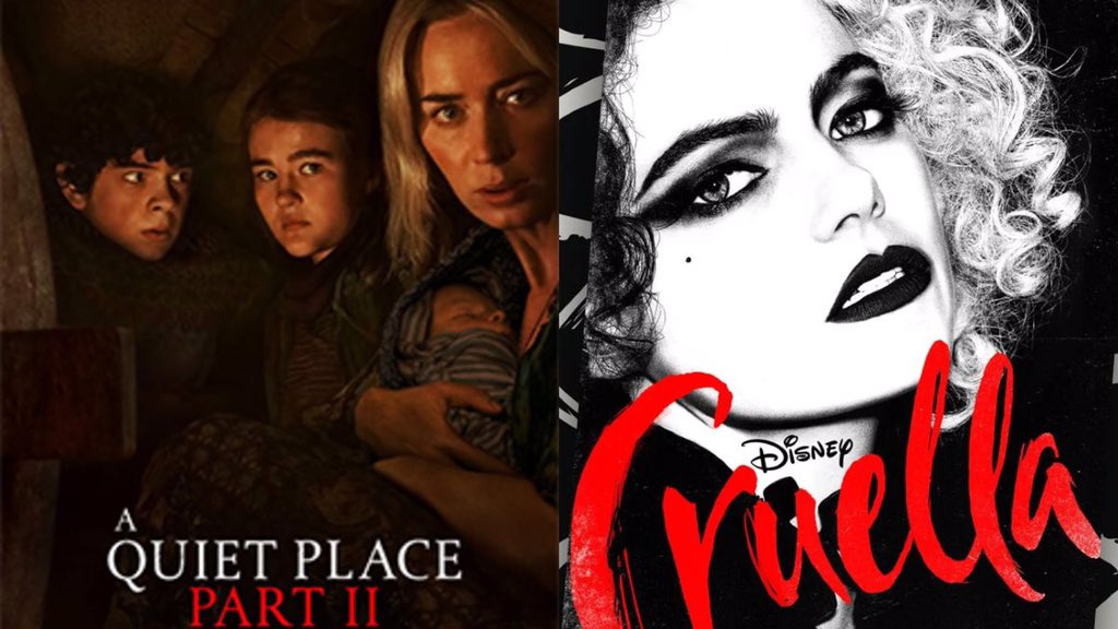 Luiz_Fernando_J's tweet photo. In the battle for the #MemorialDay #BoxOffice weekend, a clear winner is emerging, as #Paramounts’s #AQuietPlace2 smashed it with 4.8M in its THU night previews domestically, while #Disney’s #Cuella grossed est 1.4M, when it wasn’t yet available on #DisneyPlus’s #PremierAccess. https://t.co/GmIUjUth27
