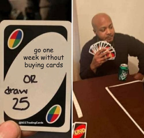 SCCTradingCards's tweet photo. Retweet if you can relate. #TradingCards https://t.co/3SBpwzxq2L