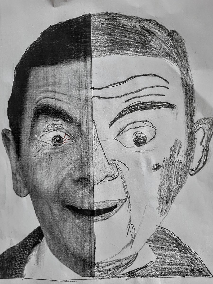 SfmGibson's tweet photo. Fantastic effort from p67! They carefully planned their portraits of famous comedians today. They will add more detail and tone next week. @qalamacademy @theartofed @SCISschools https://t.co/mFjiQkFhBp