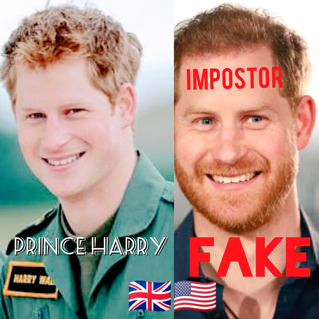 QueenofUK11's tweet photo. @DefenceHQ @RoyalNavy @BritishArmy @RoyalMarines @RoyalAirForce @HMSQNLZ #Britain and #America, everyday since 2015, you were  fooled by @RoyalFamily  about #PrinceHarry real identity and Whereabouts. Prince Harry was in a military deployment in #Afghanistan (2015 - 2021) and is currently held captive by @USAinUK . @DHSgov should arrest #fakeprince. https://t.co/FTnKmd6pNH
