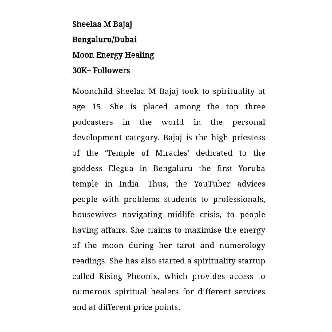 sheelaambajaj's tweet photo. Got covered by @NewIndianXpress The Sunday Standard Magazine! 
#newindianexpress
#thesundaystandardmagazine #sheelaambajaj #templeofmiracles #teamsheelaambajaj #lifecoach #celebritynumerologist #numerology #tarotcardreading #astrology #healing https://t.co/Rg3XJNj9u0