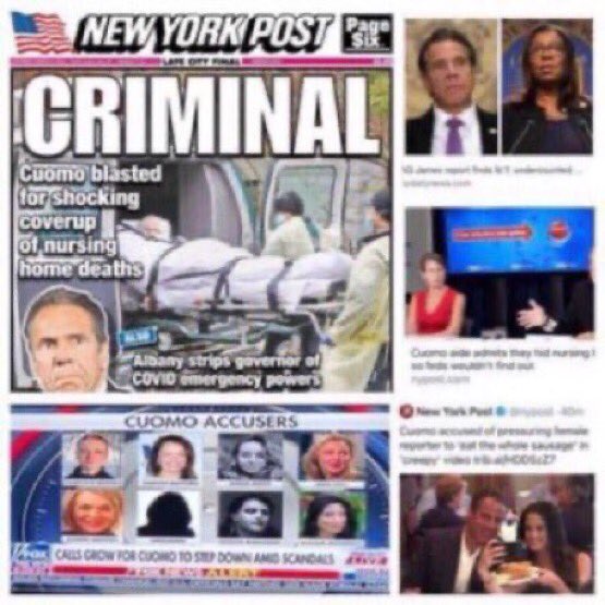 JT3cool's tweet photo. ALL JOKES ASIDE
DID @NYGovCuomo Sexually Harass/Man-Handle ANY Women This Past Week, OR Obstruct Justice in Any Way for His On Going investigation into The Deaths of #15000Plus Nursing Home Residents Or Abuse His Office⁉️
Cc:@ChrisCuomo @andrewcuomo
#LetGetAfterIt @CuomoPrimeTime https://t.co/wYtIAme9rS