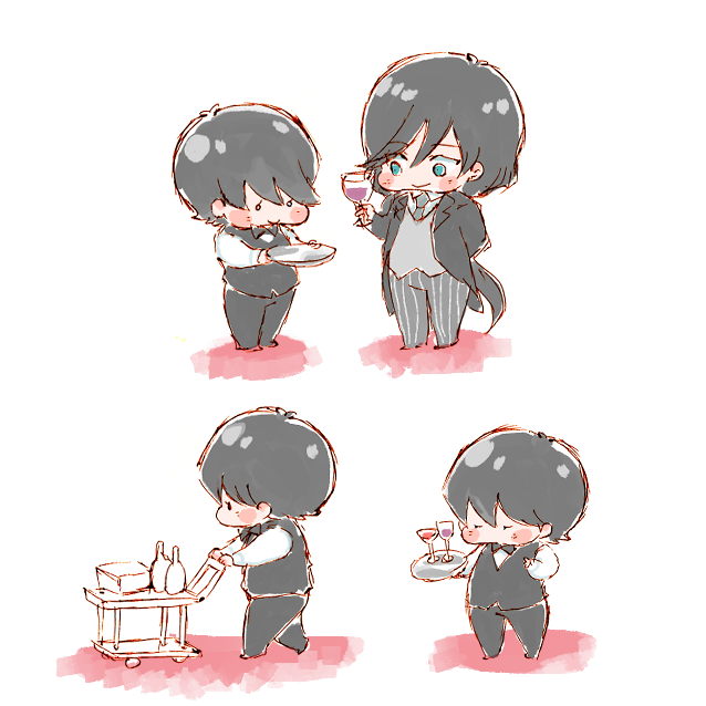ウェイターのtwitterイラスト検索結果