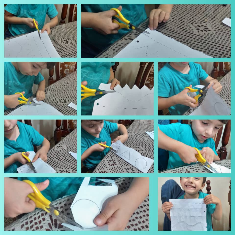 CeiCra's tweet photo. #28Mayo| CEI MJM
Docs: Adriana/ Marina de la 
Sección "E": Juan Pablo, Sofia, Andiara y Valeri, recortan líneas y figuras ✂➖⛦➿
#TáchiraEfeméridesaldia  
#BicentenarioBatalladeCarabobo https://t.co/dqD95NpKmF