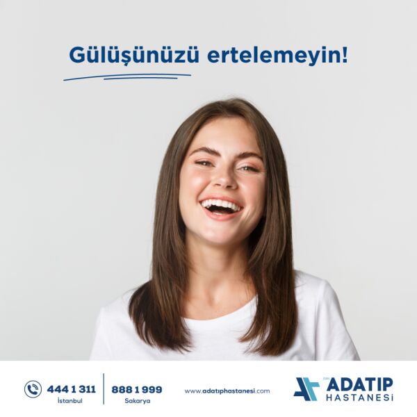 Diş ve diş eti memnuniyetsizlikleriniz için daha fazla  beklemenize gerek yok. 
Sağlıklı ve estetik gülüşler için;
📞 Adatıp İstanbul Hastanesi: 444 1 311
 📞 Adatıp Sakarya Hastanesi: 888 1 999 
🌐 adatiphastanesi.com
#agizvedissagligi #adatiphastanesi #özeladatip