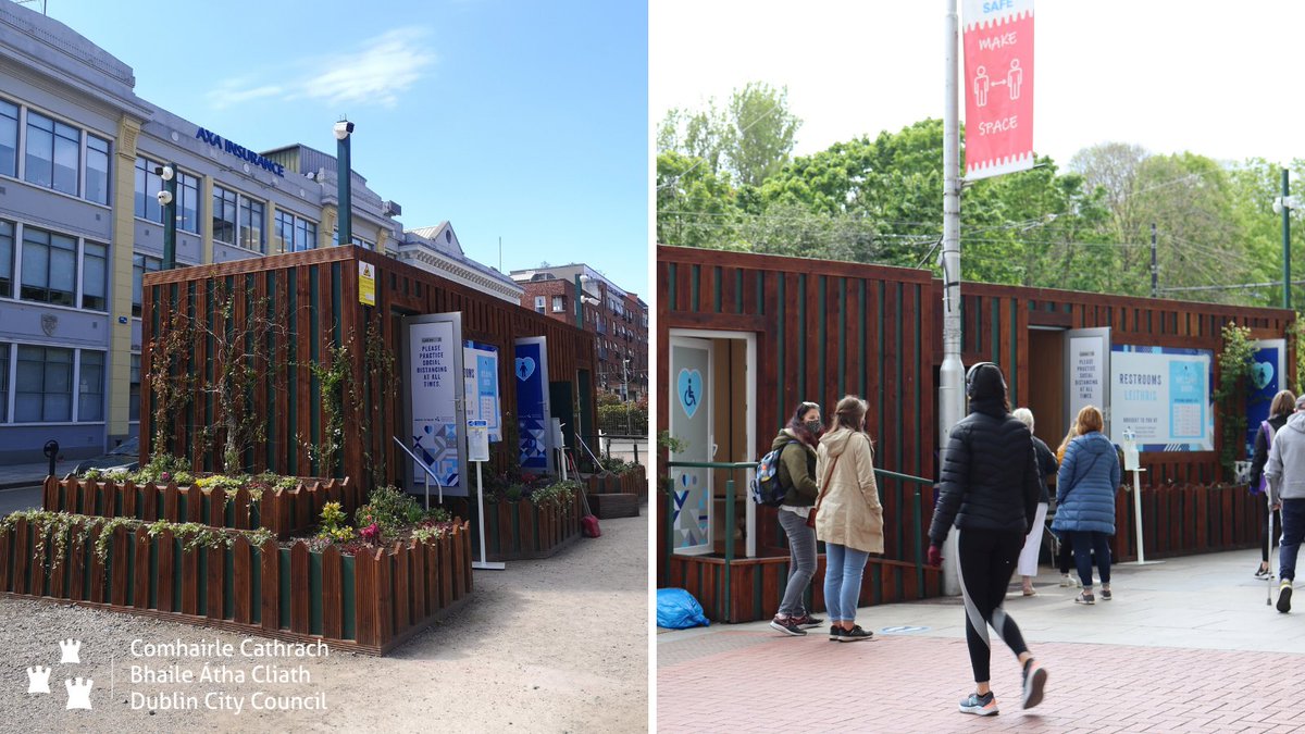 DubCityCouncil's tweet photo. #GoodNews From Saturday 29th May, our public toilet facilities at both Grafton St &amp; Wolfe Tone Sq will be open until the later time of 10pm daily.
#CityRecovery #YourCouncil #Dublin https://t.co/6OpIh4jisC
