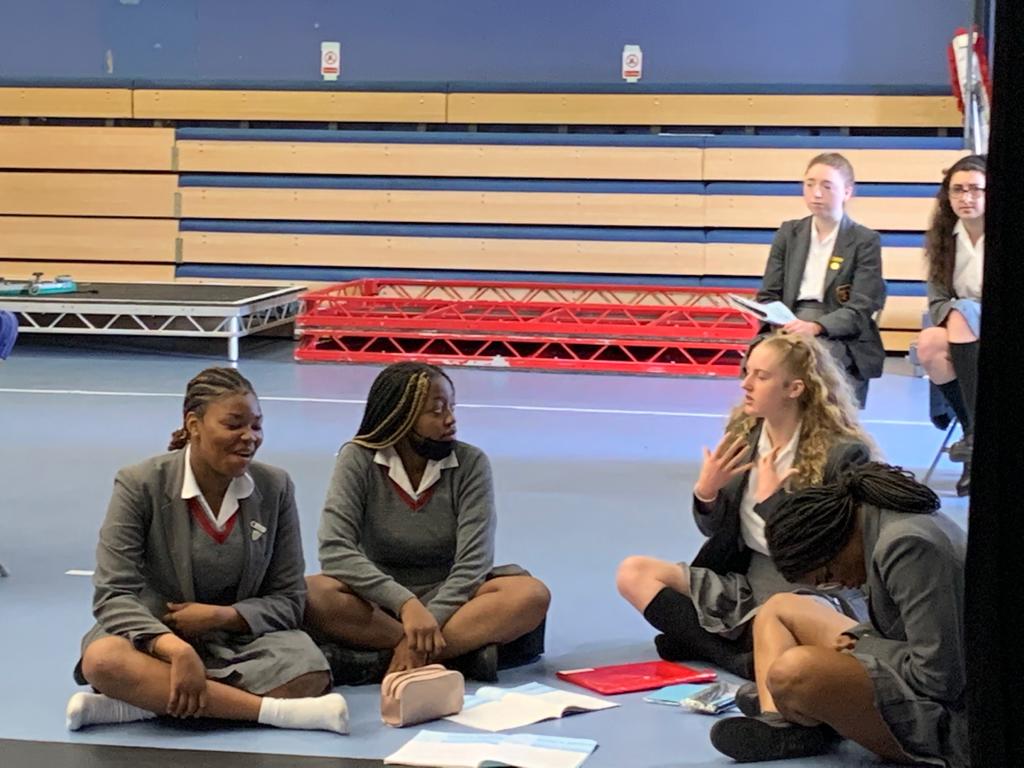Year 10, discussing there piece. well done guys :)) #EduArtsFest