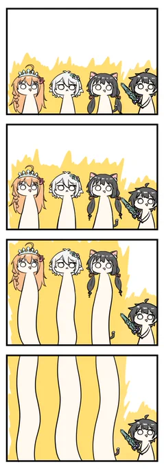 ぎりぎりプリコネと言い張れそうな4コマです 