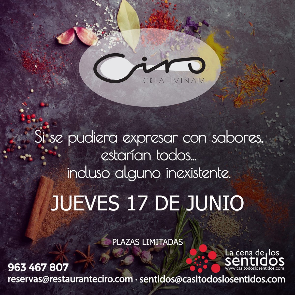 La noche más mágica del año.
Plazas limitadas:
963467807