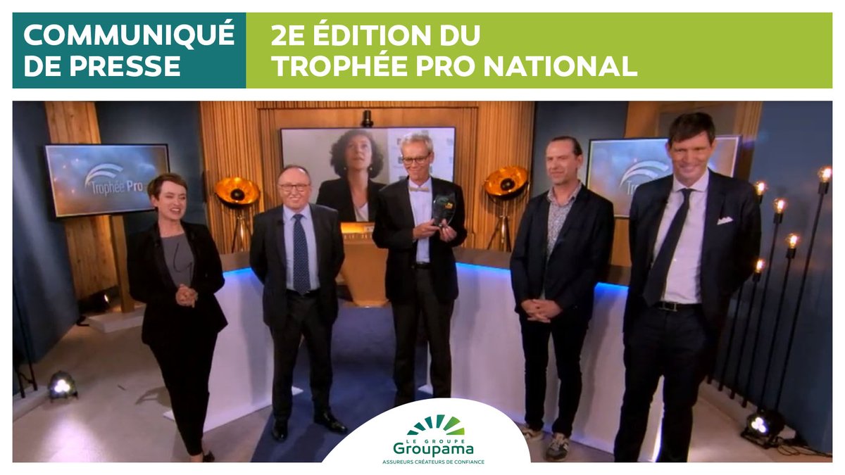 GroupeGroupama's tweet photo. #TropheePRO2 🏆>> Groupama est un acteur qui agit au cœur des territoires. Le Groupe récompense les petites entreprises engagées dans l’économie locale. Découvrez les gagnants du concours : https://t.co/O3TUXXrj0y https://t.co/SLONYA9cp8