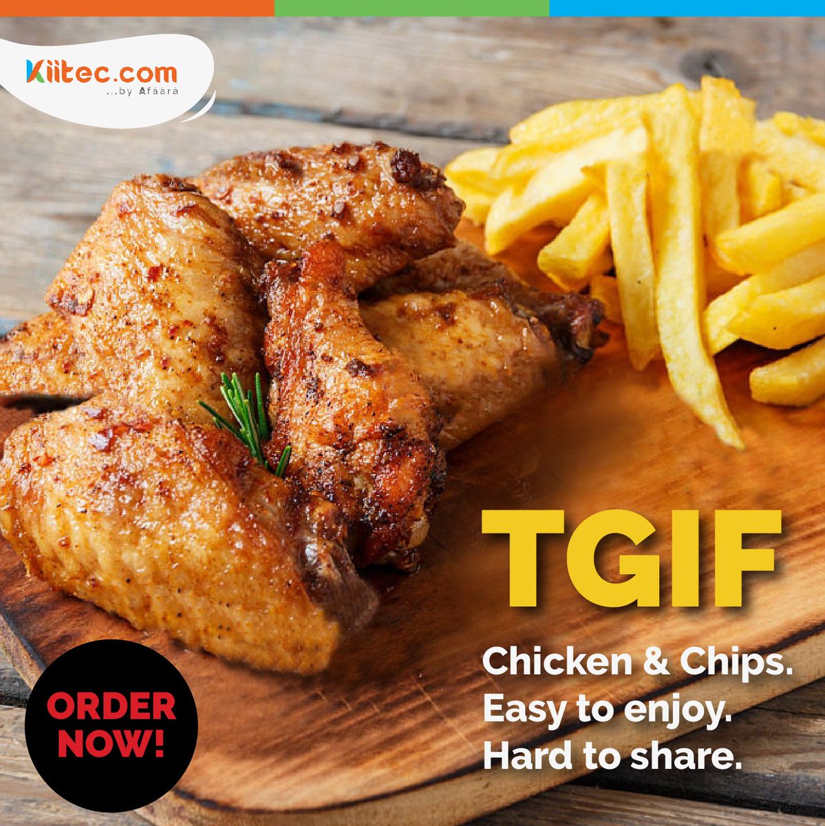 Kiitec_ng's tweet photo. What's your favourite way to end the week?

Try our Chicken and Chips combo.

#TGIF #chickenandchips #shoponkiitec #quickservice #quickdelivery https://t.co/ykkYzlpoUR