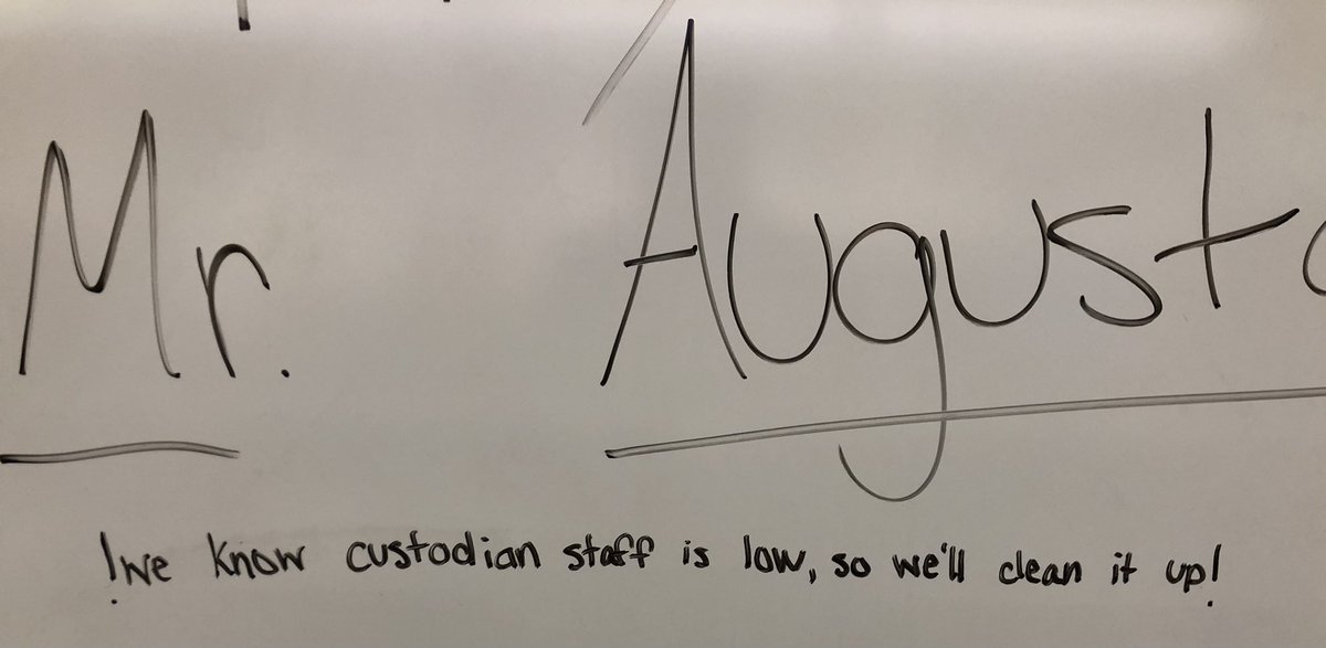 WachterBand's tweet photo. It’s nice to see that our students incorporate the school’s ROAR values into their shenanigans by being the most respectful and responsible pranksters. #WachterROAR https://t.co/8LDyFUzRED