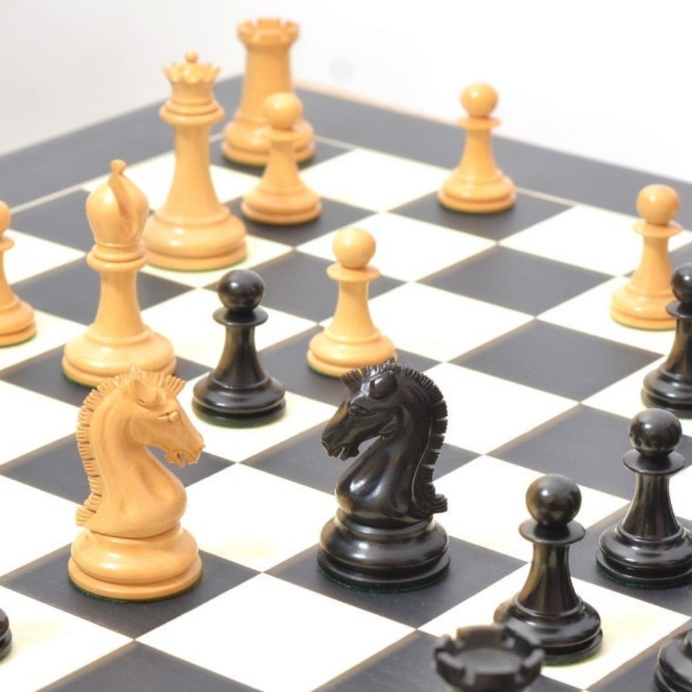 CHESSBAZAAR The Sinquefield Cup 2017 Reproduced Original Chess Pieces in Genuine Ebony Wood & Boxwood - 3.75 King : Toys & Games